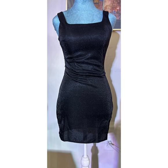 NWTO kiss prom, black glitter party dress - Picture 3 of 12